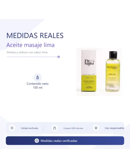 Aceite masaje lima 100ml | Fly night | Corporales