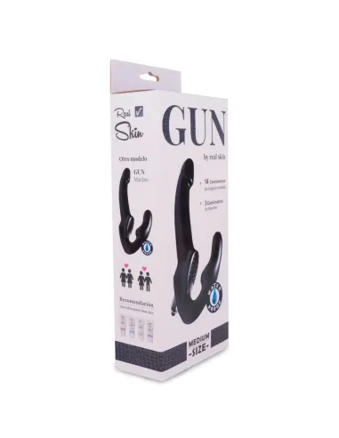 Gun micro vibro medium negro | Caiman | Dobles