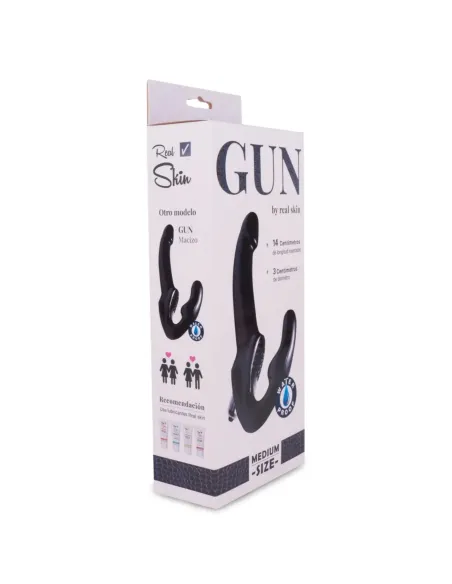 Gun micro vibro medium negro | Caiman | Dobles