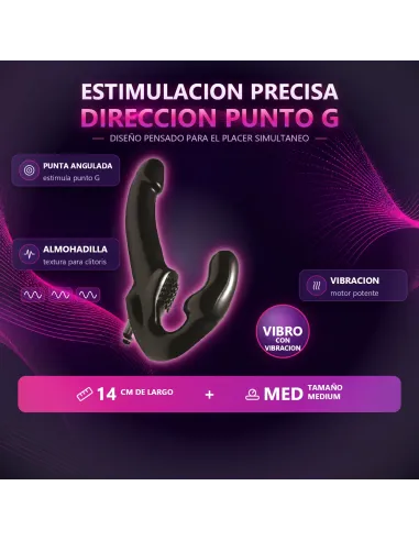 Gun micro vibro medium negro | Caiman | Dobles
