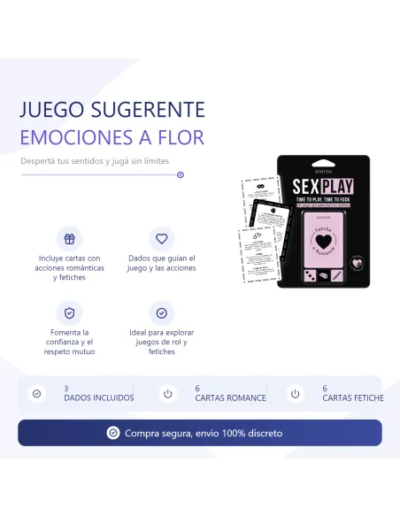 Sex play juego de cartas + dados | Sexitive | Juegos eróticos