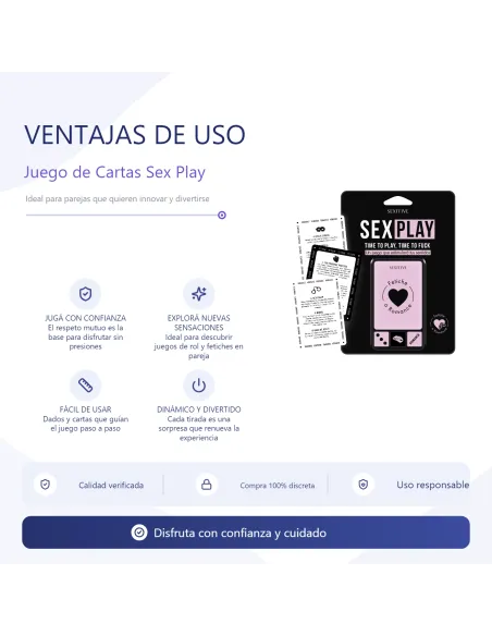 Sex play juego de cartas + dados | Sexitive | Juegos eróticos