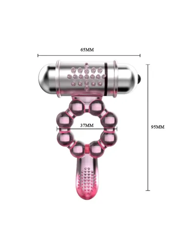Anillo vibrador lenguita 10 funciones | Baile | Anillos