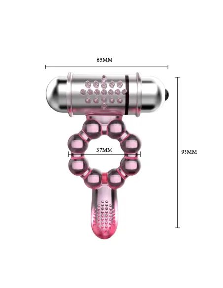 Anillo vibrador lenguita 10 funciones | Baile | Anillos