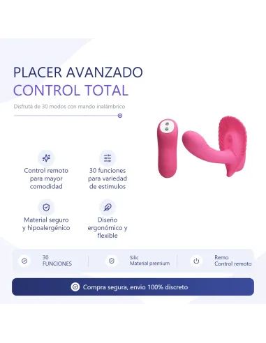 Vibrador fancy control remoto inalámbrico silicona 30 funciones | Pretty love | Estimuladores clítoris