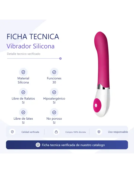 Vibrador daniel 30 funciones silicona | Pretty love | Vibradores