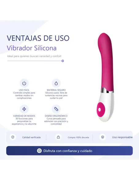 Vibrador daniel 30 funciones silicona | Pretty love | Vibradores