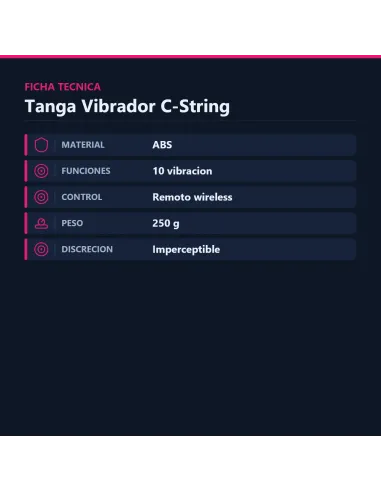 C-string tanga vibrador 10 funciones control remoto wireless | Baile | Estimuladores clítoris