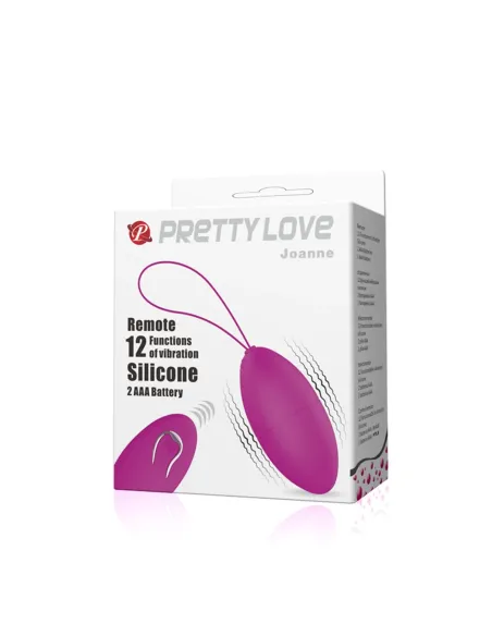 Vibrador huevo joanne 12 funciones inalambrico silicona | Pretty love | Bolas y huevos vaginales