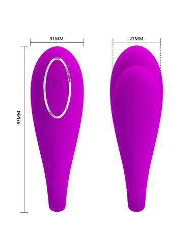 Vibrador august parejas 12 funciones silicona usb recargable bluetooth | Pretty love | Estimuladores