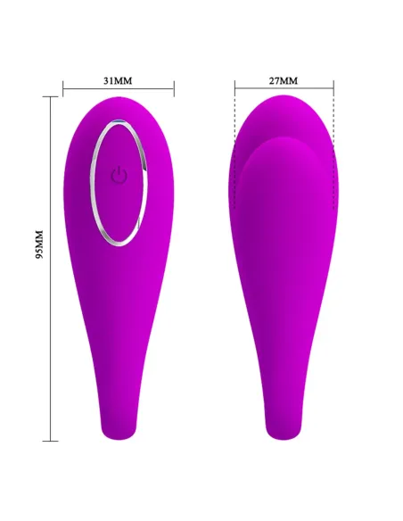 Vibrador august parejas 12 funciones silicona usb recargable bluetooth | Pretty love | Estimuladores