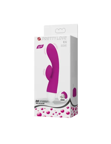 Vibrador eli punto g clitoris silicona usb recargable 30 funciones | Pretty love | Rabbits