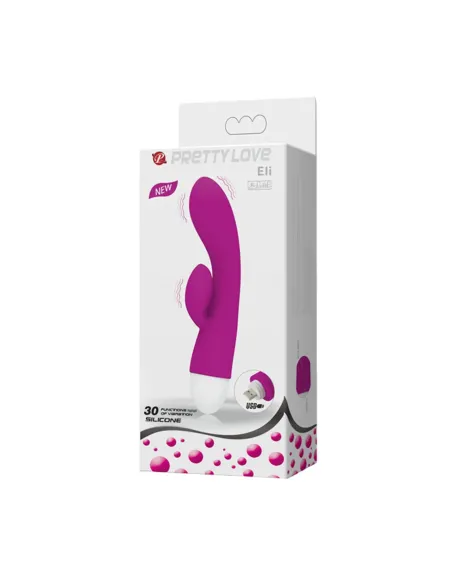 Vibrador eli punto g clitoris silicona usb recargable 30 funciones | Pretty love | Rabbits