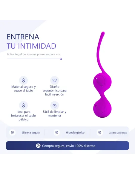 Bolas vaginales kegel silicona | Pretty love | Bolas y huevos vaginales