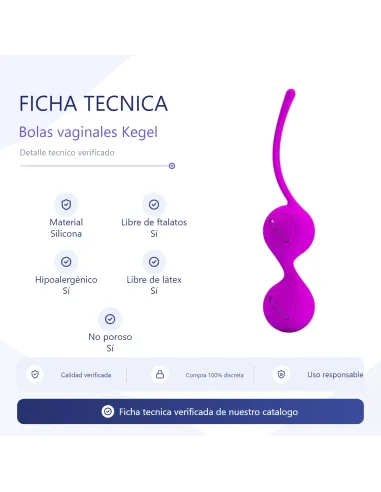 Bolas vaginales kegel silicona | Pretty love | Bolas y huevos vaginales