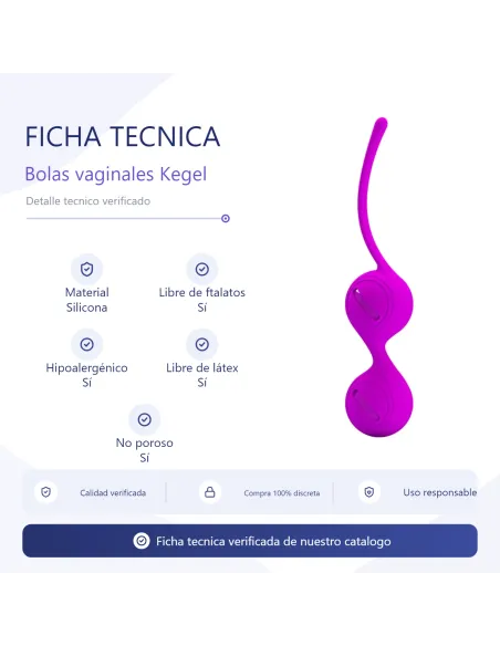Bolas vaginales kegel silicona | Pretty love | Bolas y huevos vaginales