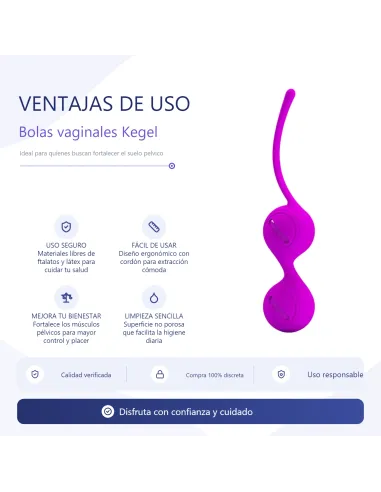 Bolas vaginales kegel silicona | Pretty love | Bolas y huevos vaginales