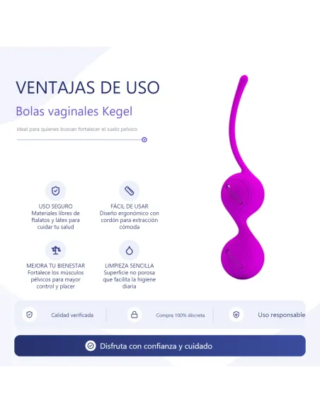 Bolas vaginales kegel silicona | Pretty love | Bolas y huevos vaginales