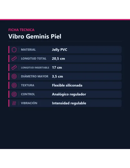 Vibro geminis piel | Caiman | Vibradores