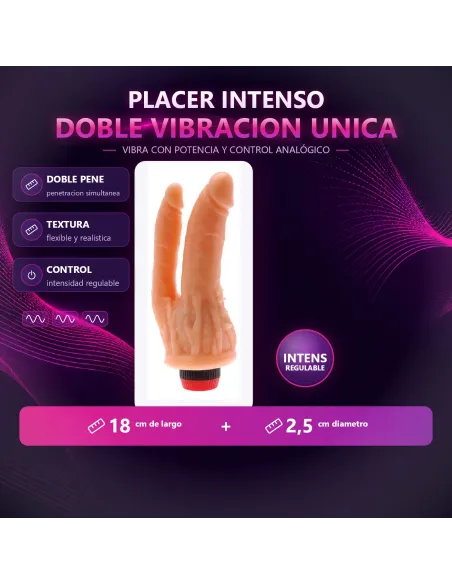 Vibro doble penetracion piel | Caiman | Doble penetración
