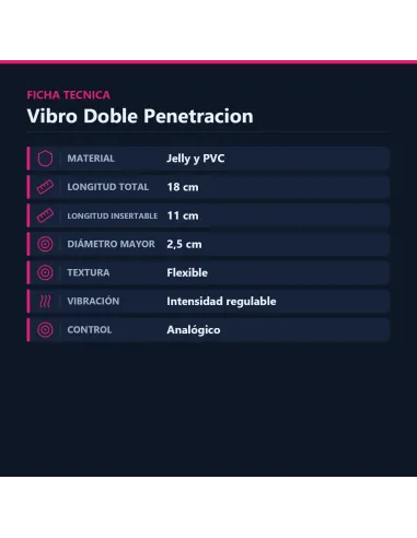 Vibro doble penetracion piel | Caiman | Doble penetración