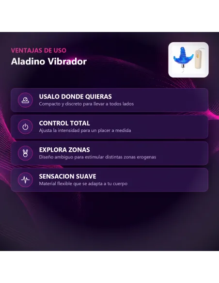 Aladino estimula vagina y clitoris | Caiman | Estimuladores clítoris