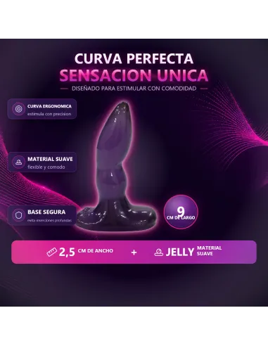 Plug curvo jelly violeta | Caiman | Plugs