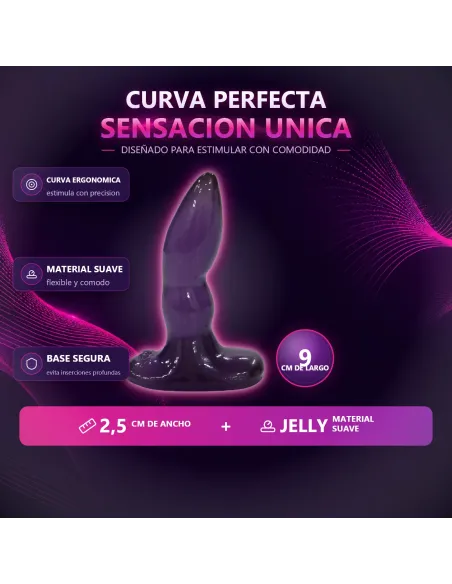Plug curvo jelly violeta | Caiman | Plugs