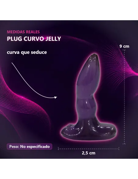 Plug curvo jelly violeta | Caiman | Plugs