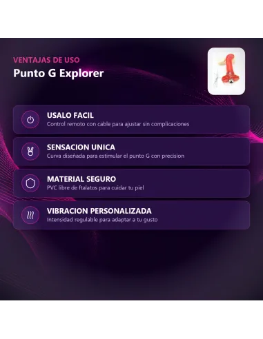 Punto g explorer jelly c/vibro | Caiman | Punto g
