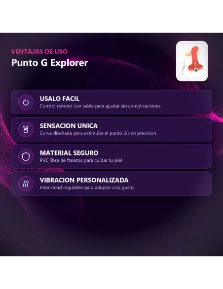 Punto g explorer jelly c/vibro | Caiman | Punto g