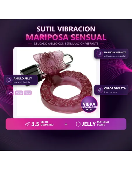 Anillo micro mariposa | Caiman | Estimuladores