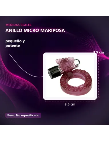 Anillo micro mariposa | Caiman | Estimuladores