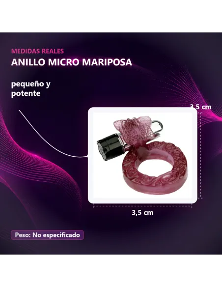 Anillo micro mariposa | Caiman | Estimuladores