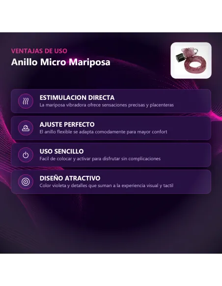 Anillo micro mariposa | Caiman | Estimuladores