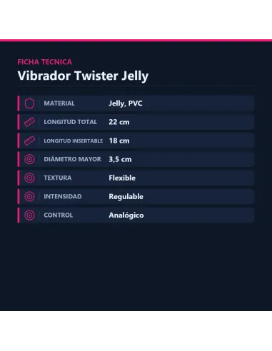 Vibrador twister jelly | Caiman | Vibradores