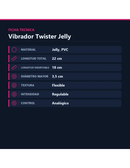 Vibrador twister jelly | Caiman | Vibradores