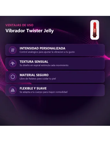 Vibrador twister jelly | Caiman | Vibradores