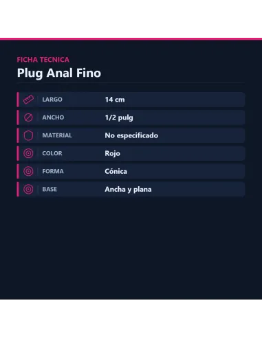 Plug anal fino | Caiman | Plugs