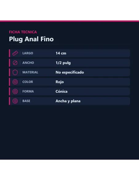 Plug anal fino | Caiman | Plugs
