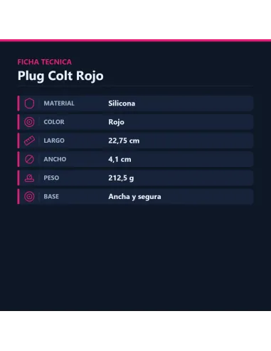 Plug colt l rojo | Caiman | Plugs