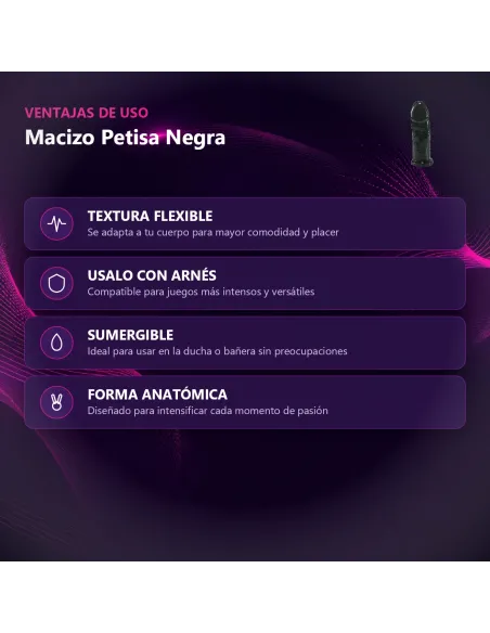 Macizo petisa gor negra | Caiman | Strap on - cinturones