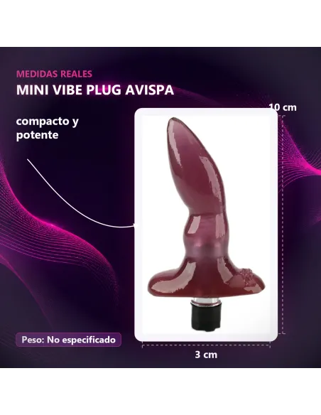 Mini vibe plug avispa violeta | Caiman | Vibradores