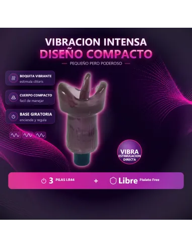 Mini vibe boquita violeta | Caiman | Estimuladores clítoris