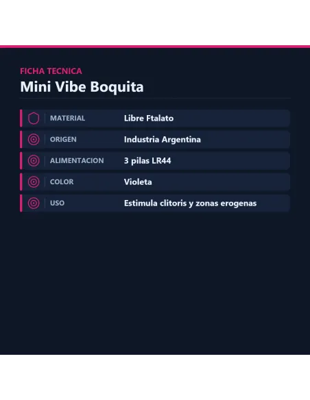 Mini vibe boquita violeta | Caiman | Estimuladores clítoris