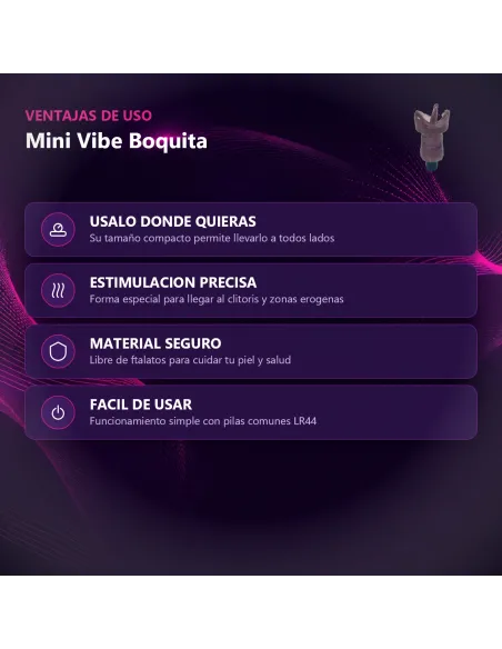 Mini vibe boquita violeta | Caiman | Estimuladores clítoris