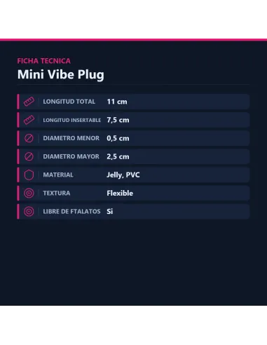 Mini vibe plug colt sm roj | Caiman | Vibradores