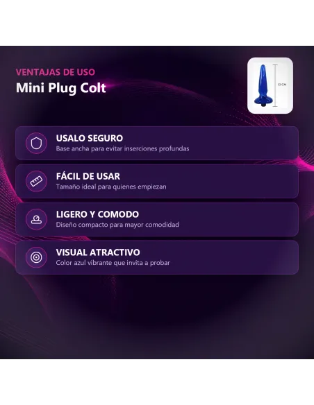 Mini vibe plug colt ml azu | Caiman | Vibradores