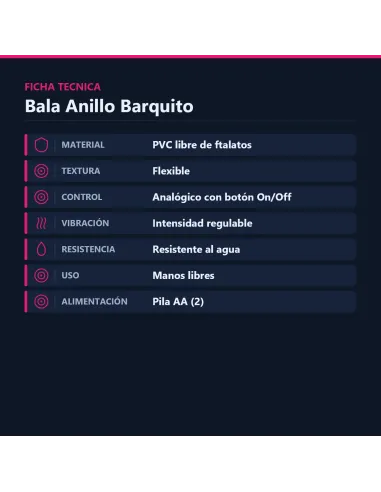 Bala anillo barquito carne | Caiman | Anillos