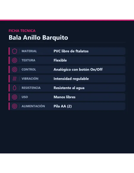 Bala anillo barquito carne | Caiman | Anillos